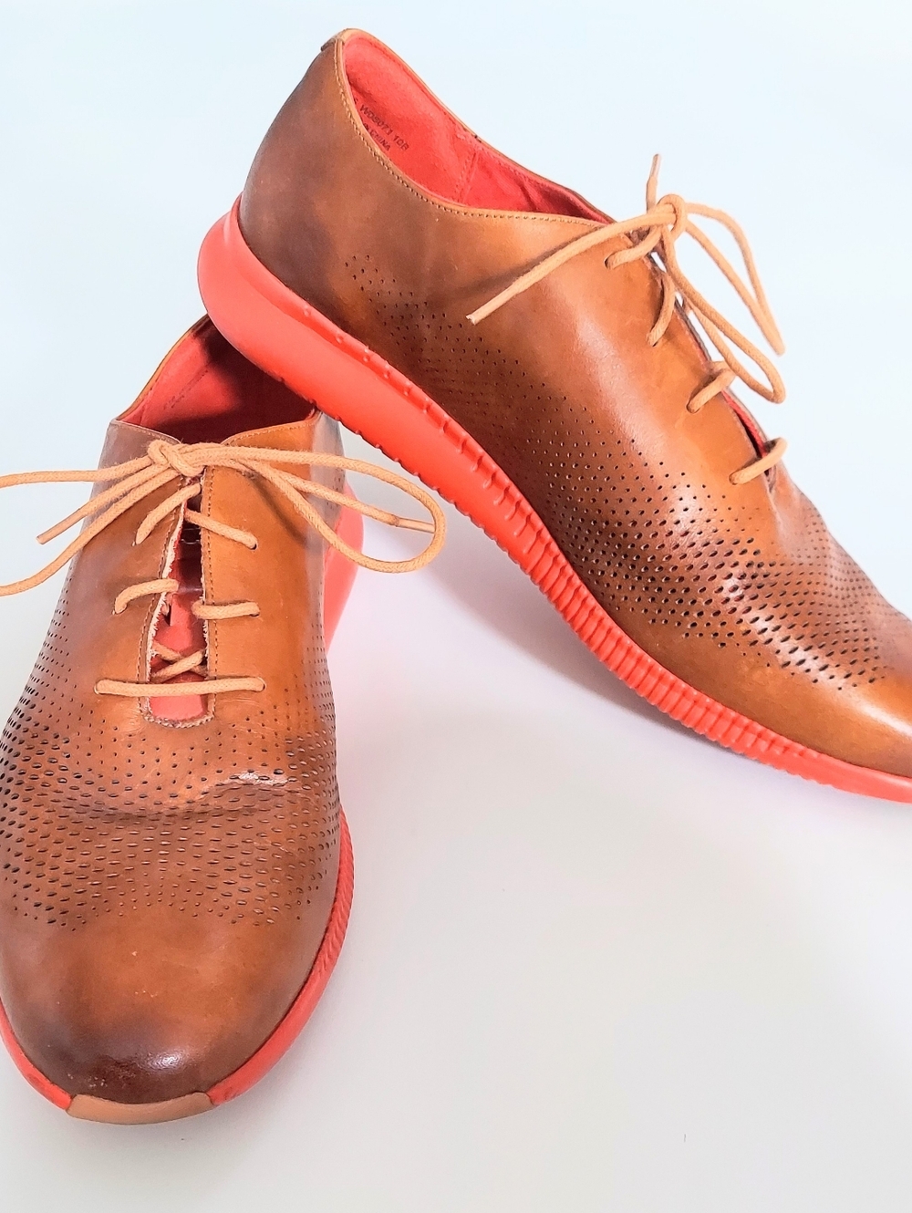 Cole Haan Womens Size 10B 2.ZEROGRAND Laser Wingtip Oxfords Lace Up Shoes